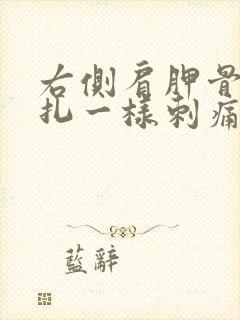 右侧肩胛骨像针扎一样刺痛