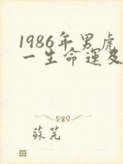 1986年男虎一生命运及婚姻封面