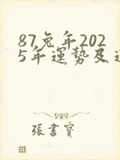 87兔年2025年运势及运程