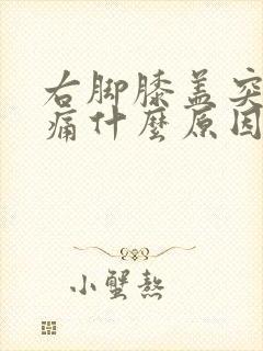 右脚膝盖突然疼痛什么原因引起的