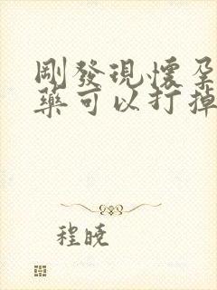 刚发现怀孕了吃药可以打掉吗封面