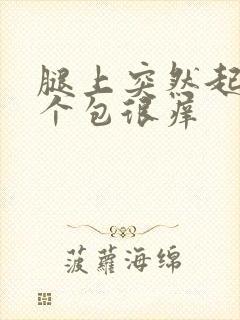 腿上突然起了几个包很痒