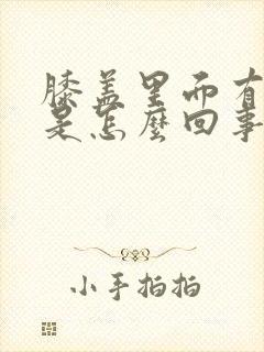 膝盖里面有响声是怎么回事封面