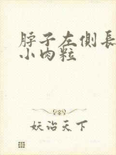 脖子左侧长了个小肉粒