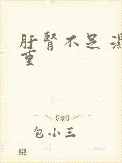 肝肾不足 湿气重封面