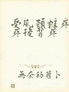 受风颈椎疼肩膀疼后背疼封面