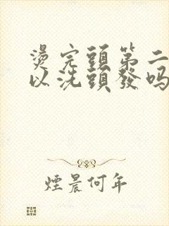 烫完头第二天可以洗头发吗