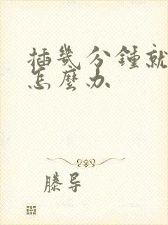 插几分钟就射了怎么办封面