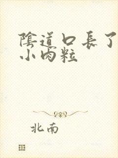 阴道口长了好多小肉粒