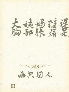 大姨妈推迟3天胸部胀痛是怀孕了吗