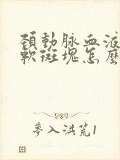 颈动脉血液里有软斑块怎么消除