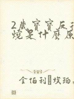 2岁宝宝反复发烧是什么原因