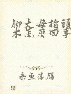 脚大母指头发麻木怎么回事封面