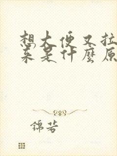 想大便又拉不出来是什么原因封面