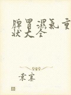 脾胃湿气重的症状大全