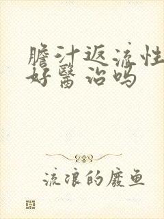 胆汁返流性胃炎好医治吗