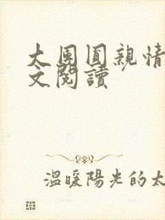 大团圆亲情会全文阅读