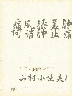 痛风膝盖肿痛如何消肿止痛