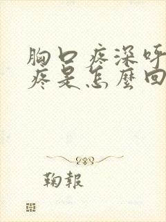 胸口疼深呼吸就疼是怎么回事封面