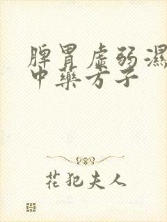 脾胃虚弱湿气重中药方子