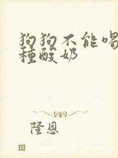 狗狗不能喝的三种酸奶