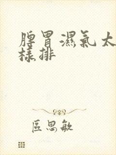 脾胃湿气太重怎样排