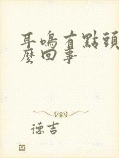 耳鸣有点头晕怎么回事封面