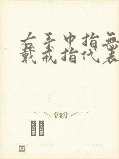 右手中指无名指戴戒指代表什么封面