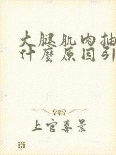 大腿肌肉抽筋是什么原因引起的