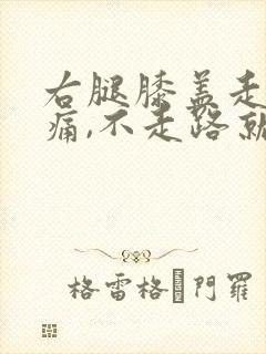 右腿膝盖走路疼痛,不走路就不痛封面