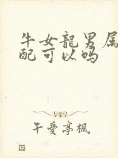 牛女龙男属相婚配可以吗封面