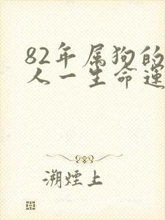 82年属狗的女人一生命运如何