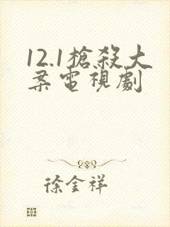 12.1枪杀大案电视剧