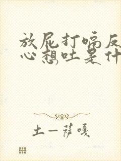 放屁打嗝反胃恶心想吐是什么原因封面