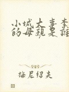 小城大事李秋萍的母亲是谁演的封面