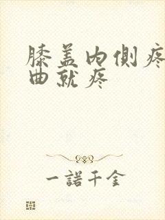 膝盖内侧疼痛弯曲就疼