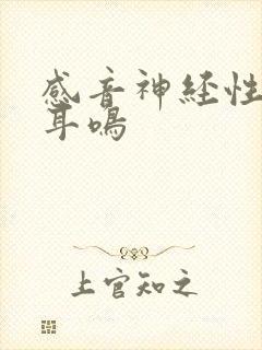 感音神经性听损耳鸣