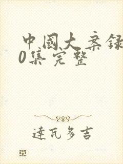 中国大案录100集完整