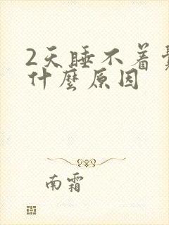 2天睡不着觉是什么原因