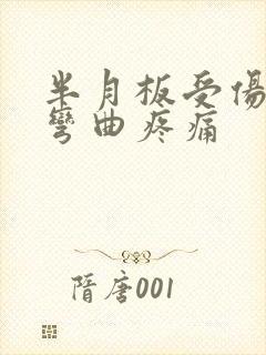 半月板受伤膝盖弯曲疼痛