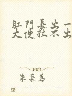 肛门长出一块肉大便拉不出来封面