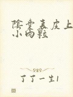 阴囊表皮上有个小肉粒