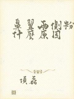 鼻翼两侧粉刺是什么原因