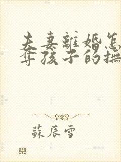 夫妻离婚怎样争夺孩子的抚养权