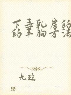 下垂乳房的有效的丰胸方法