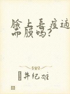 脸上长痘适合敷面膜吗?