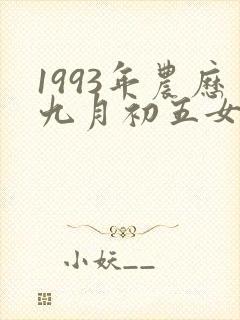 1993年农历九月初五女命
