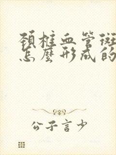 颈椎血管斑块是怎么形成的封面