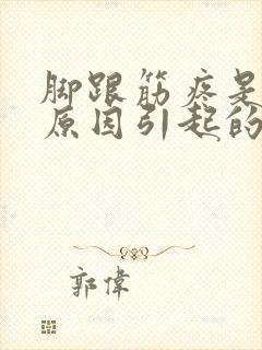 脚跟筋疼是什么原因引起的