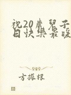 祝20岁儿子生日快乐最暖心的短句